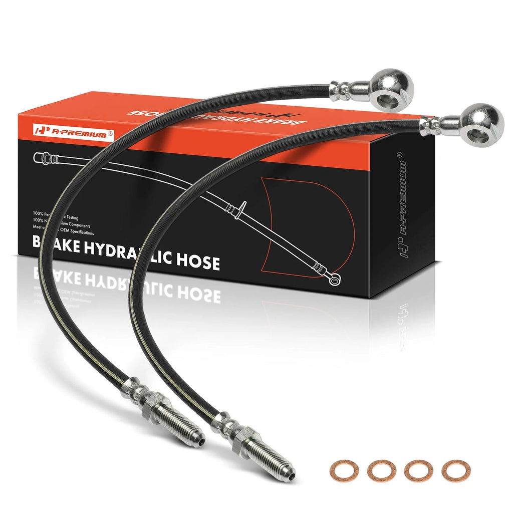 2X Front Brake Hydraulic Hose for Isuzu FRR NRR (2000–2010)