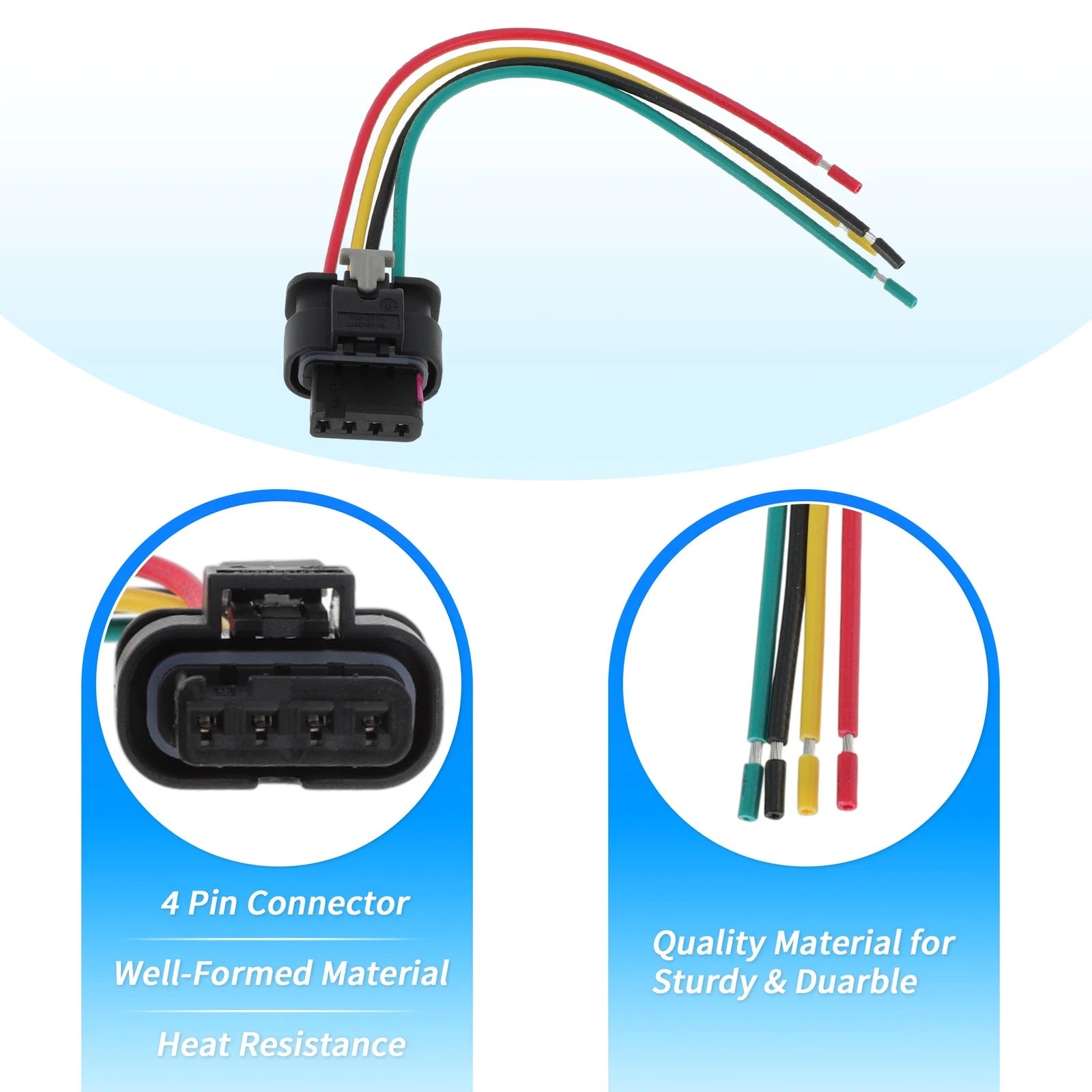 Set of 4 Ignition Coil Connector Plug Harness for Genesis G70 (2020–2023) No. 273002E601