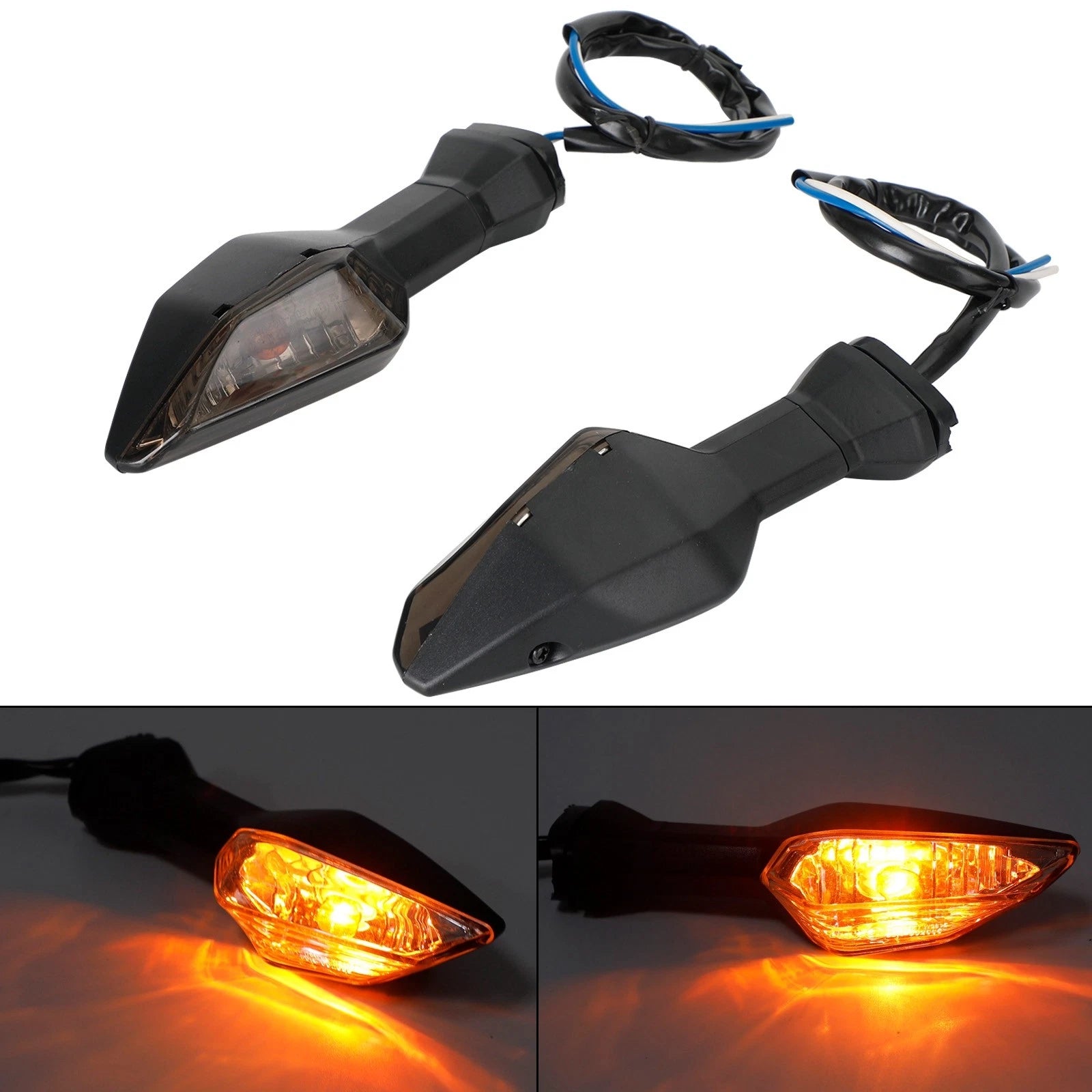 Turn Signal Light for Kawasaki Ninja 400 Z650 Z900 Z1000 Z1000SX (Smoke #8)