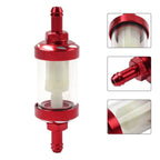 8MM Inline Reusable Motorcycle Gas Fuel Filter for Universal Models