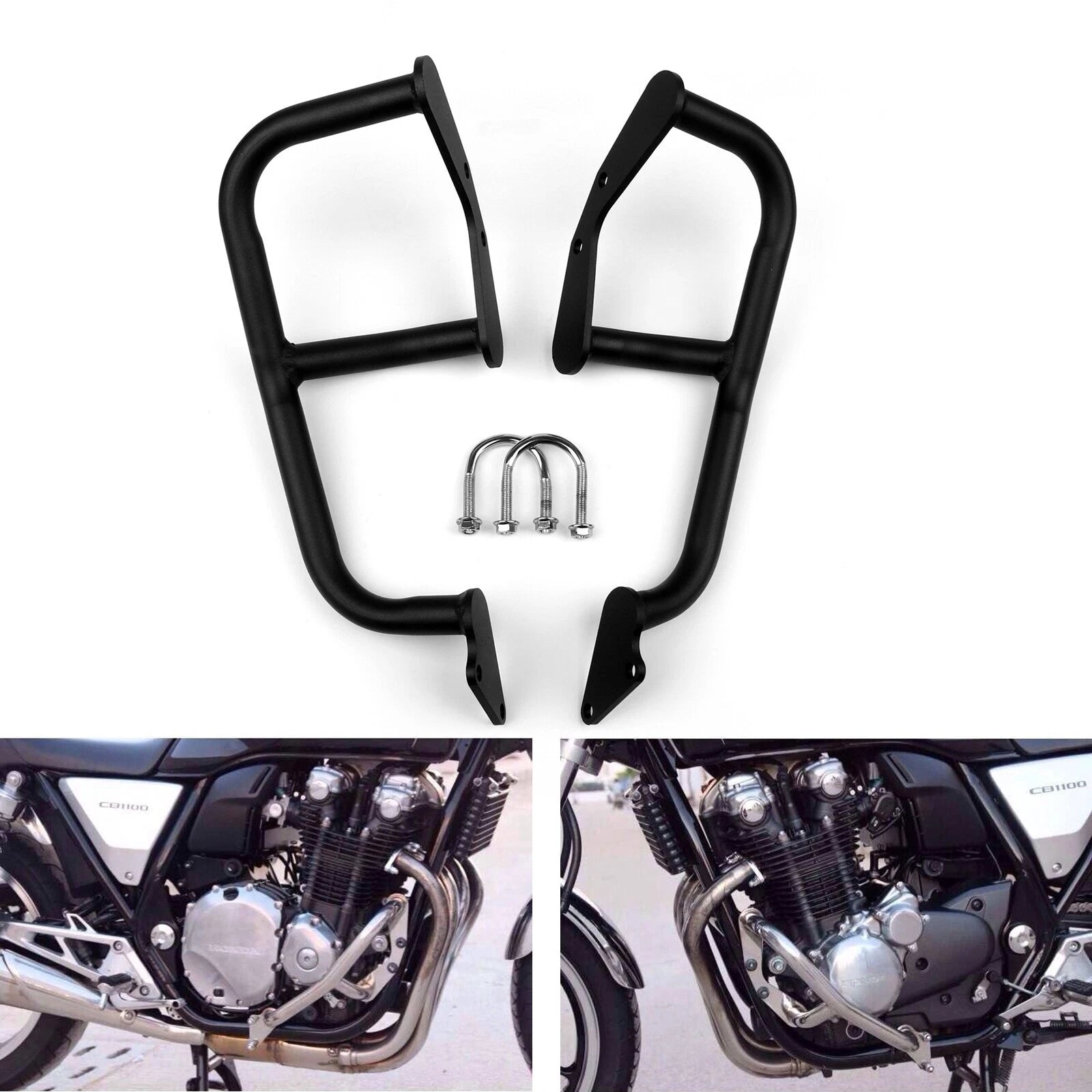 Engine Guards for Honda CB1100 (2010–2016) Black Crash Bars