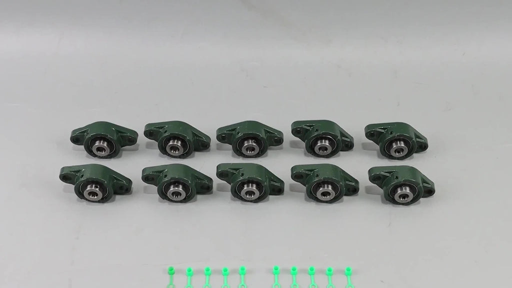 Set of 10 Pillow Block Bearings for UCFL201-8 (1/2" Bore)