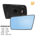 Heated Driver Left Side Mirror Glass for Mercedes-Benz C220 C280 E420 (1994-2002)