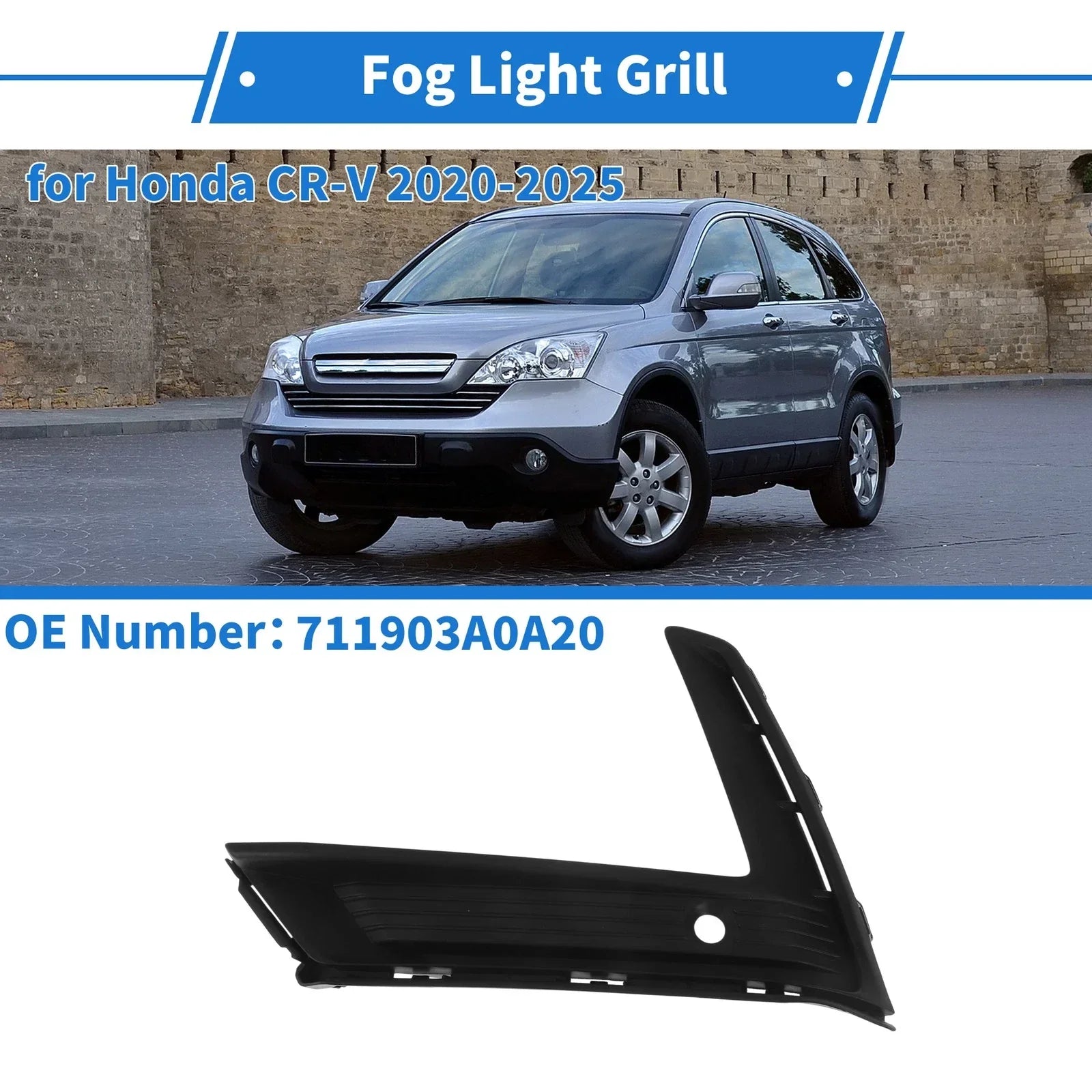 Front Left Fog Light Grill for Honda CR-V (2020-2025)