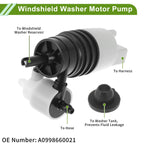Windshield Washer Pump w/Grommet for Mercedes Benz G63 AMG (2013-2023)