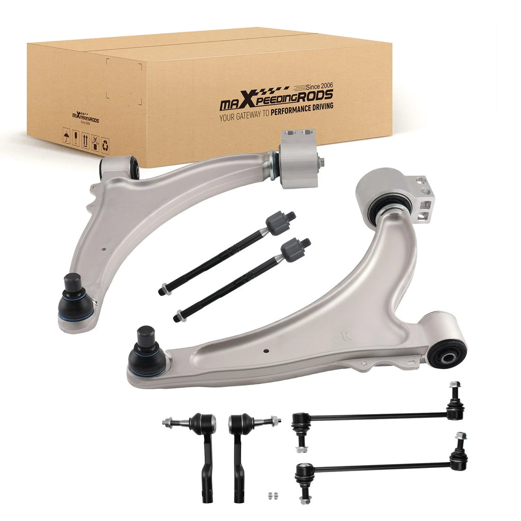 Front Lower Control Arms w/Ball Joints & Tie Rods for Chevy Malibu (2013–2015)