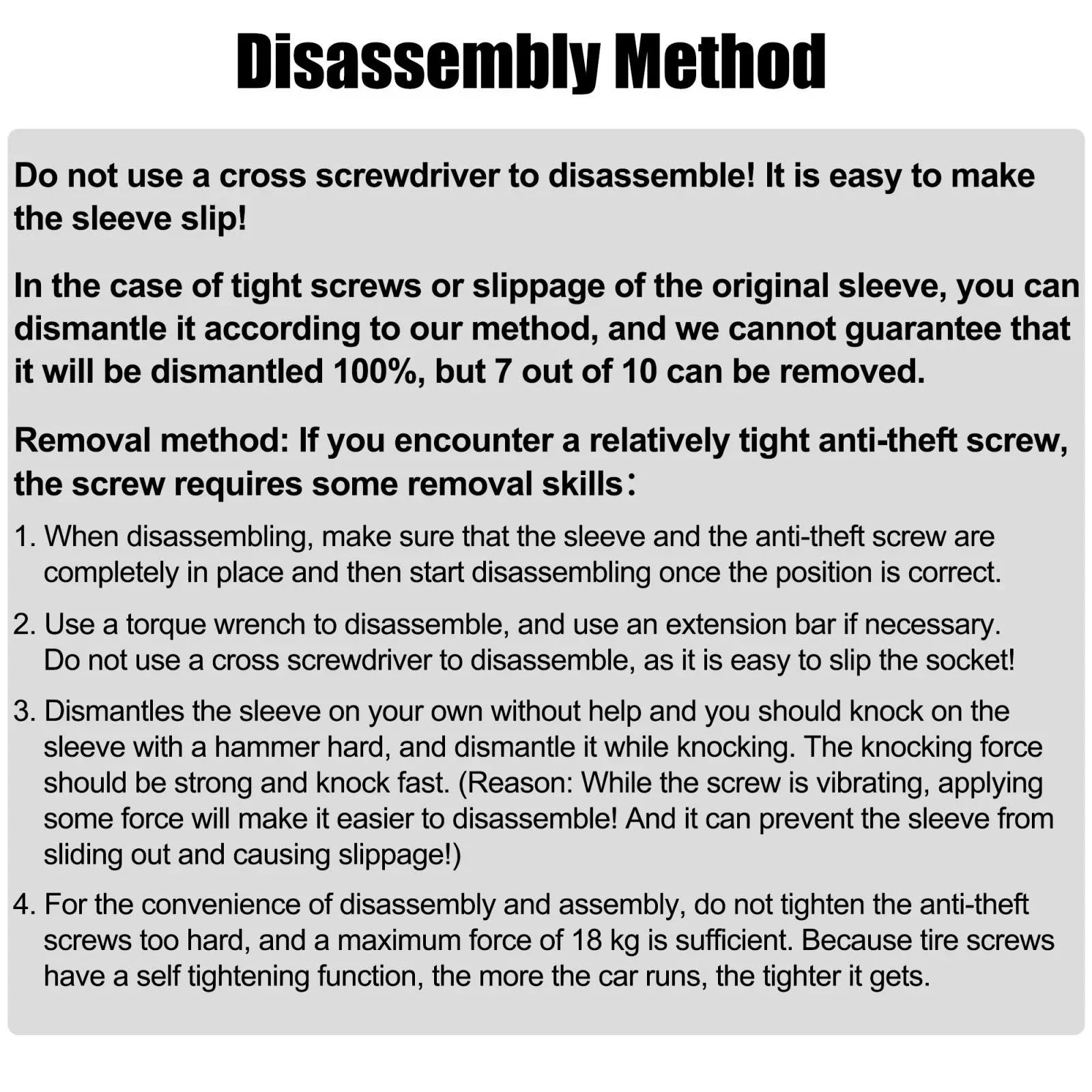 Locking Lug Nut Removal Key for BMW 3/5/7 Series