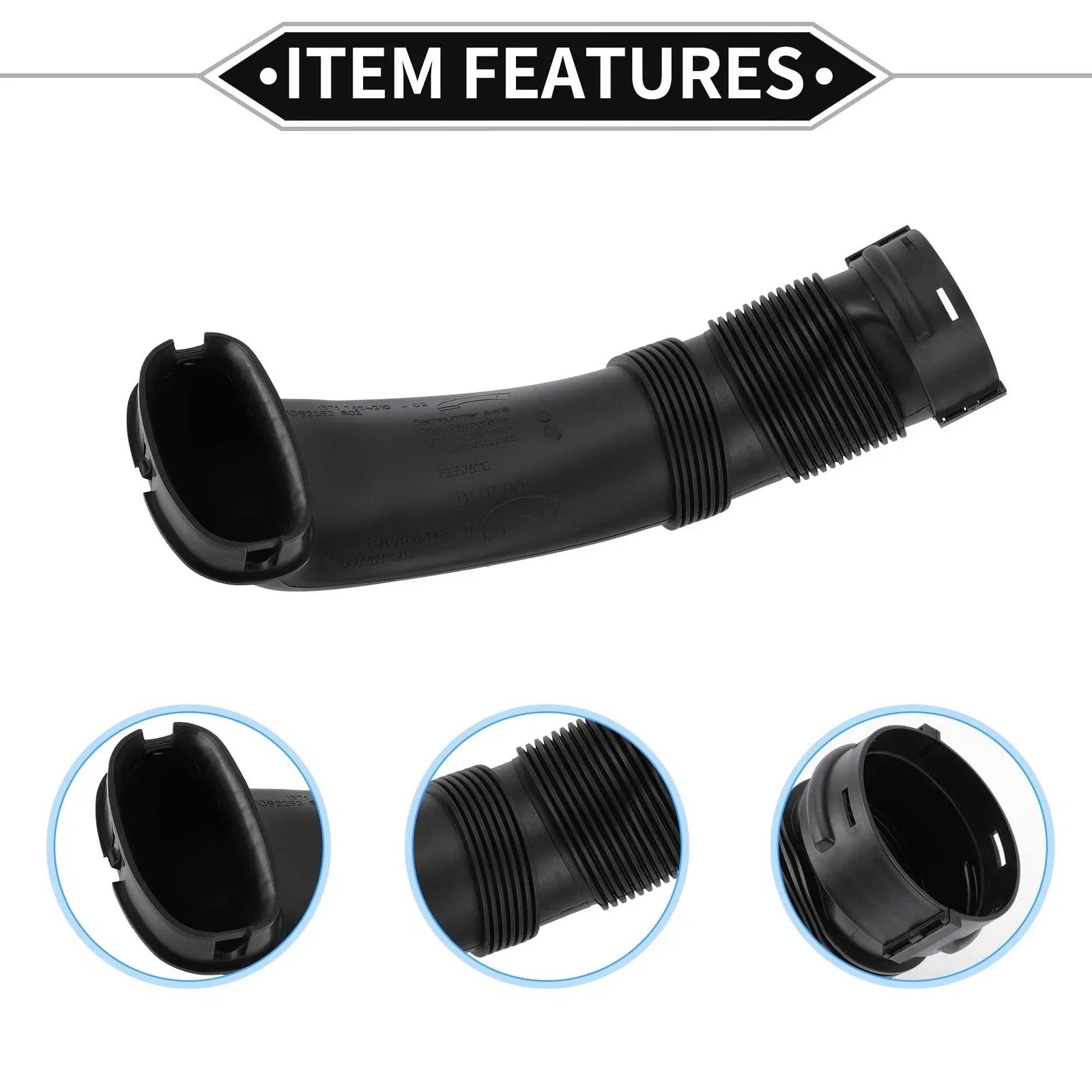 Car Intake Hose for BMW X5 X6 E70 E71 35iX 40iX Black