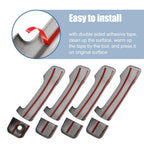 8pcs Side Door Handle Cover Trim for Toyota Tundra (2007–2020) Carbon Fiber