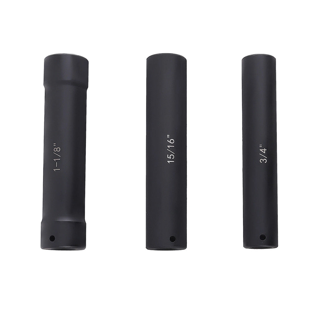 Set of 6 Extended Socket for Heavy Duty Hex Sizes 3/4" to 1-1/4"