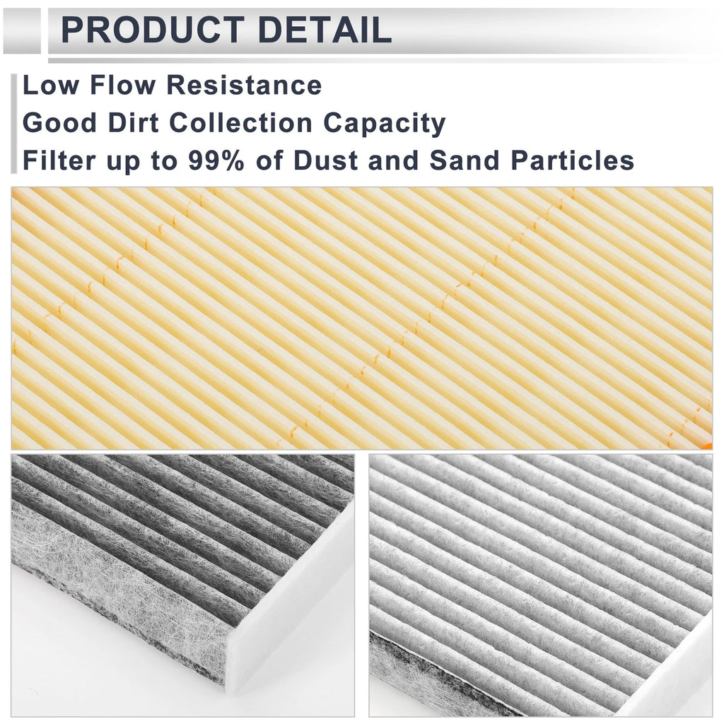 Engine Cabin Air Filter Combo for Toyota Camry 2.5L 3.5L (2018–2024)