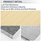 Engine Cabin Air Filter Combo for Toyota Camry 2.5L 3.5L (2018–2024)