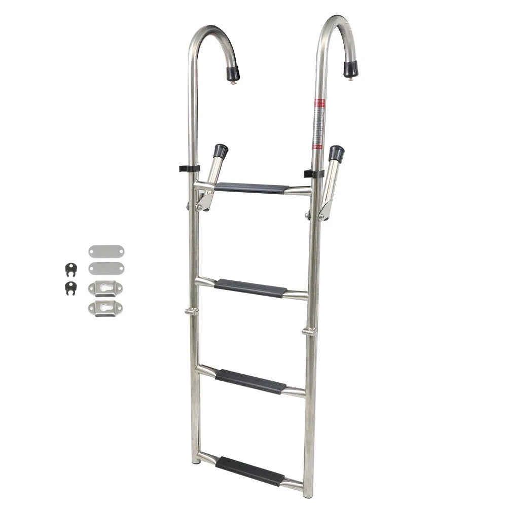 2-Step Stainless Steel Folding Dock Ladder for Boats