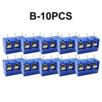 10PCS Straight Pin Connector for PCB Terminal Block (5.0mm Pitch)