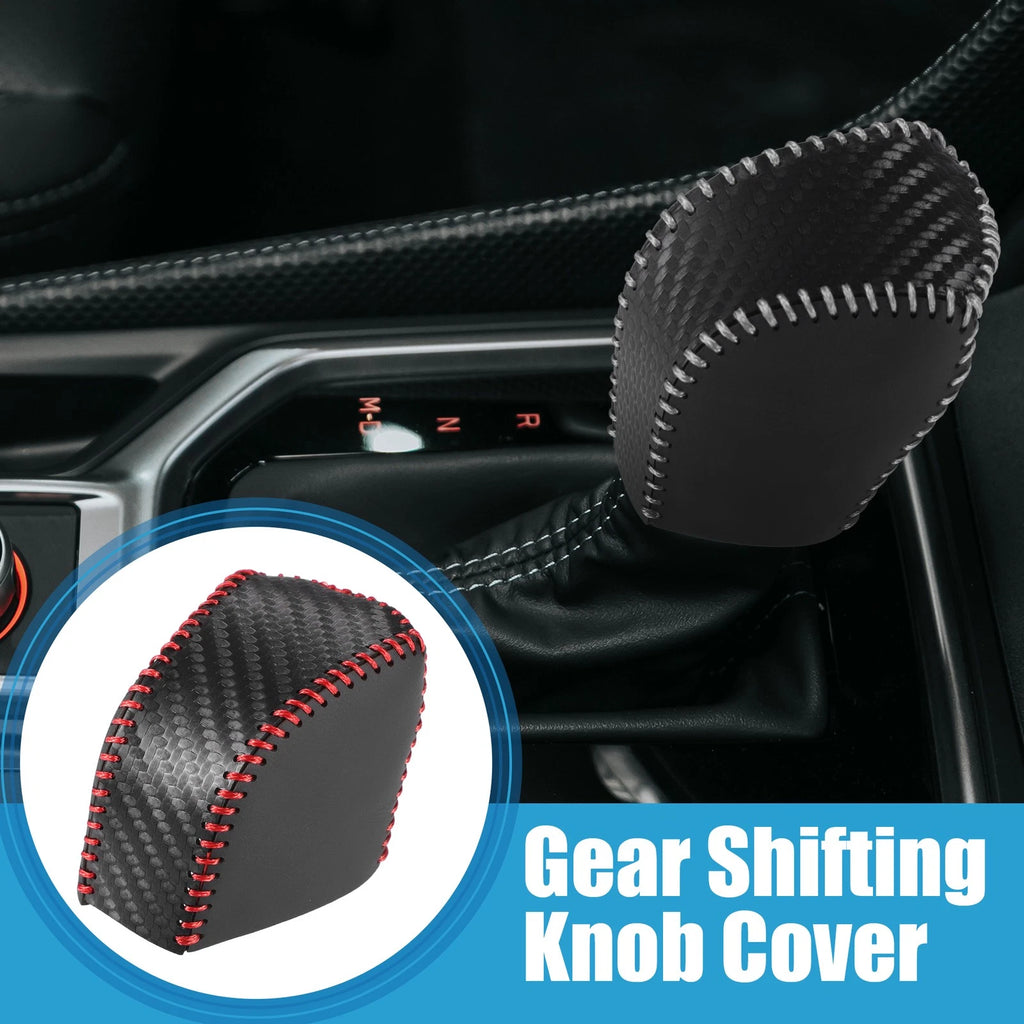 Auto Gear Shifting Knob Cover for Lexus NX250 (2022–2023) Black Gray Stitches