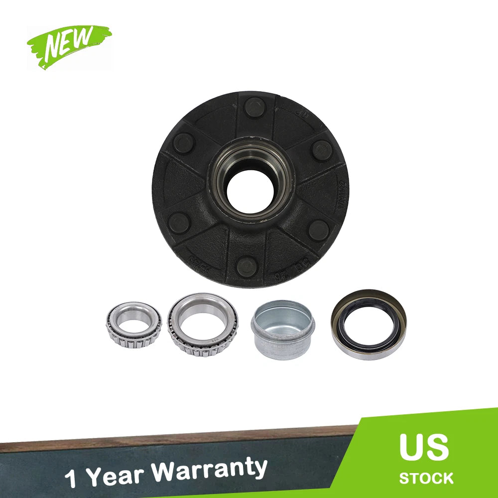 Set of 4 Southwest Wheel Pro Trailer Wheel Hub Kit 6 on 5.5" (3500 lbs)