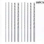10-Piece Extra Long Drill Bit Set 2mm/3mm/3.5mm/4mm/5mm (150mm Length)