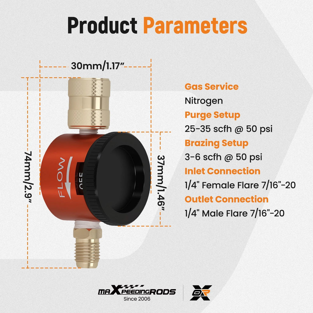 HVAC Nitrogen Purge Regulator Kit for Precision Flow Control