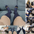 Set of 4 Sheer Stripe Socks for Men - Breathable Office Stockings