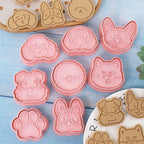 8pc Dog Themed Biscuit Cutters Set for Baking Tool Kit