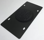 Matte Black Trail Rated Emblem License Plate for Jeep (2018–2024)