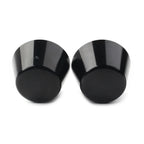 Black Front Axle Cap Nut Covers for Harley Sportster Dyna Road Glide (2004-2023)