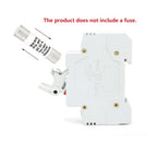 Fuse Holder 1P 63A 500V DIN Rail for Automotive (Flame Retardant)