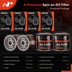Set of 4 Engine Oil Filters for Silverado 4500 HD (2019) and Ram 1500 (2011–2013, 2021–2023)
