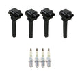 Set of 4 NGK Ignition Coils & Platinum Spark Plugs for Tracker Vitara (1999–2005)