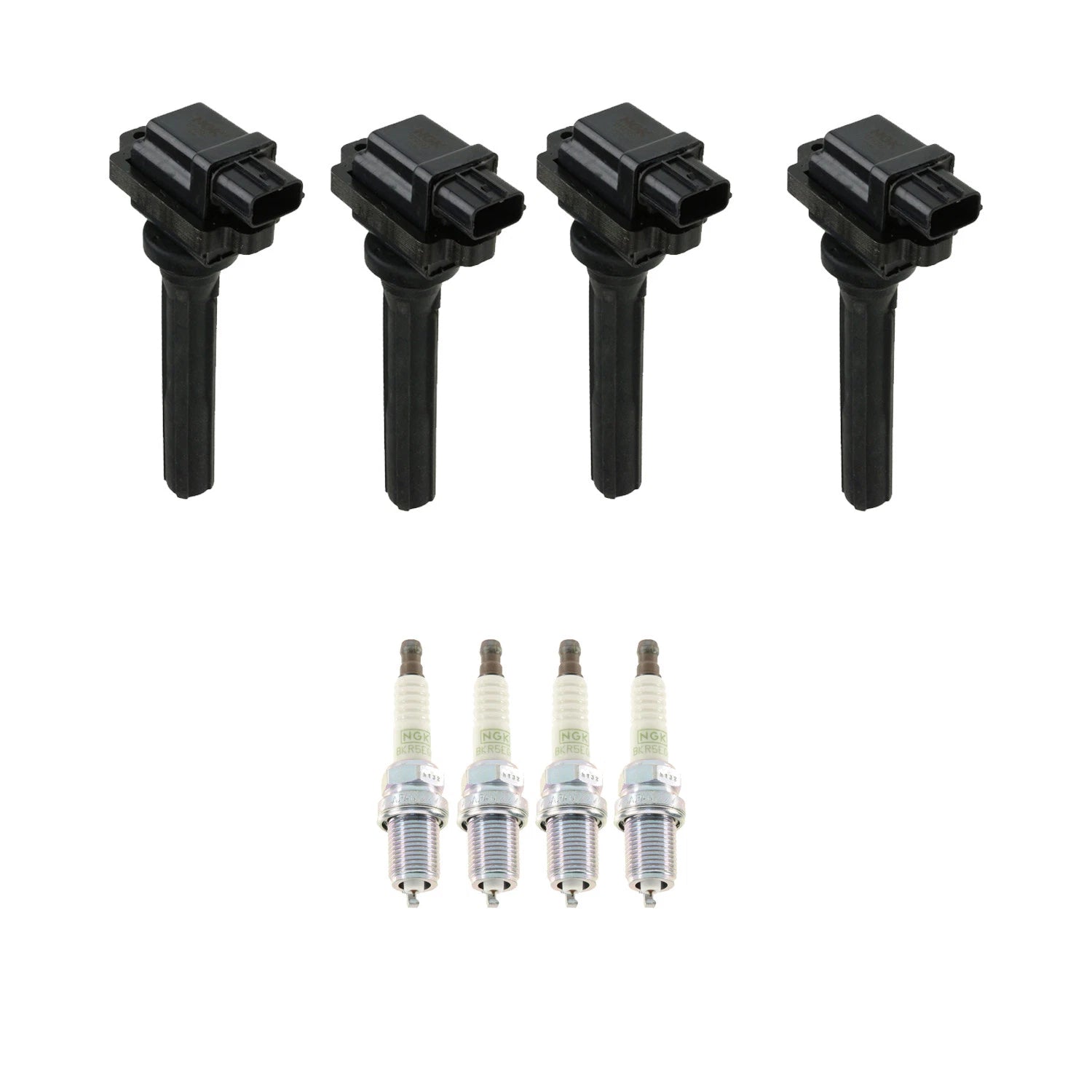 Set of 4 NGK Ignition Coils & Platinum Spark Plugs for Tracker Vitara (1999–2005)