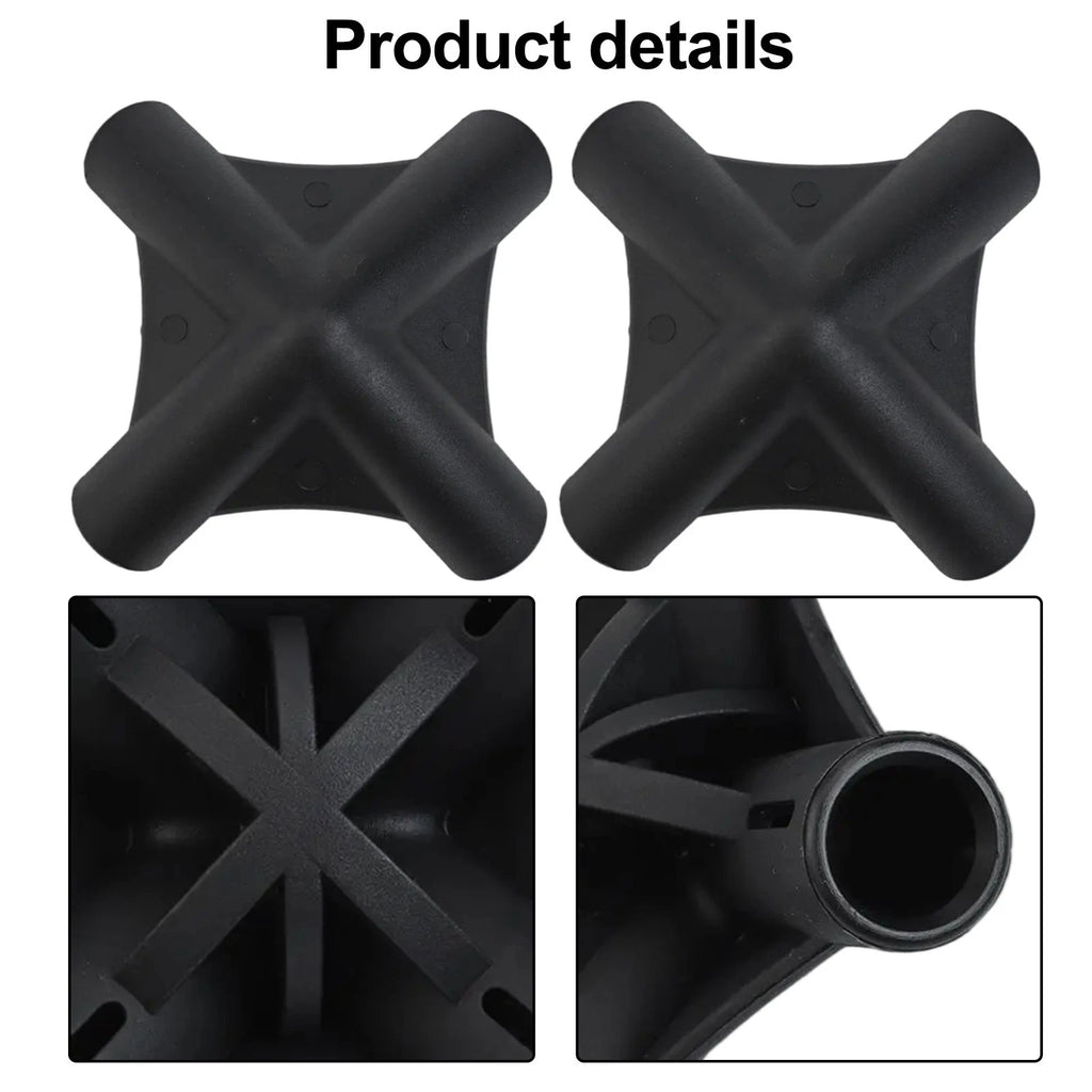 Set of 2 Outdoor Tent Connectors Four Way Joint for Shower Tents 16mm