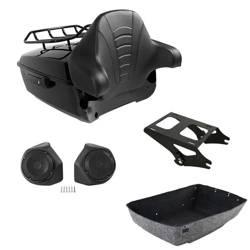 Trunk Rack Pad Speakers for Harley CVO Road Street Glide (2014–2026)