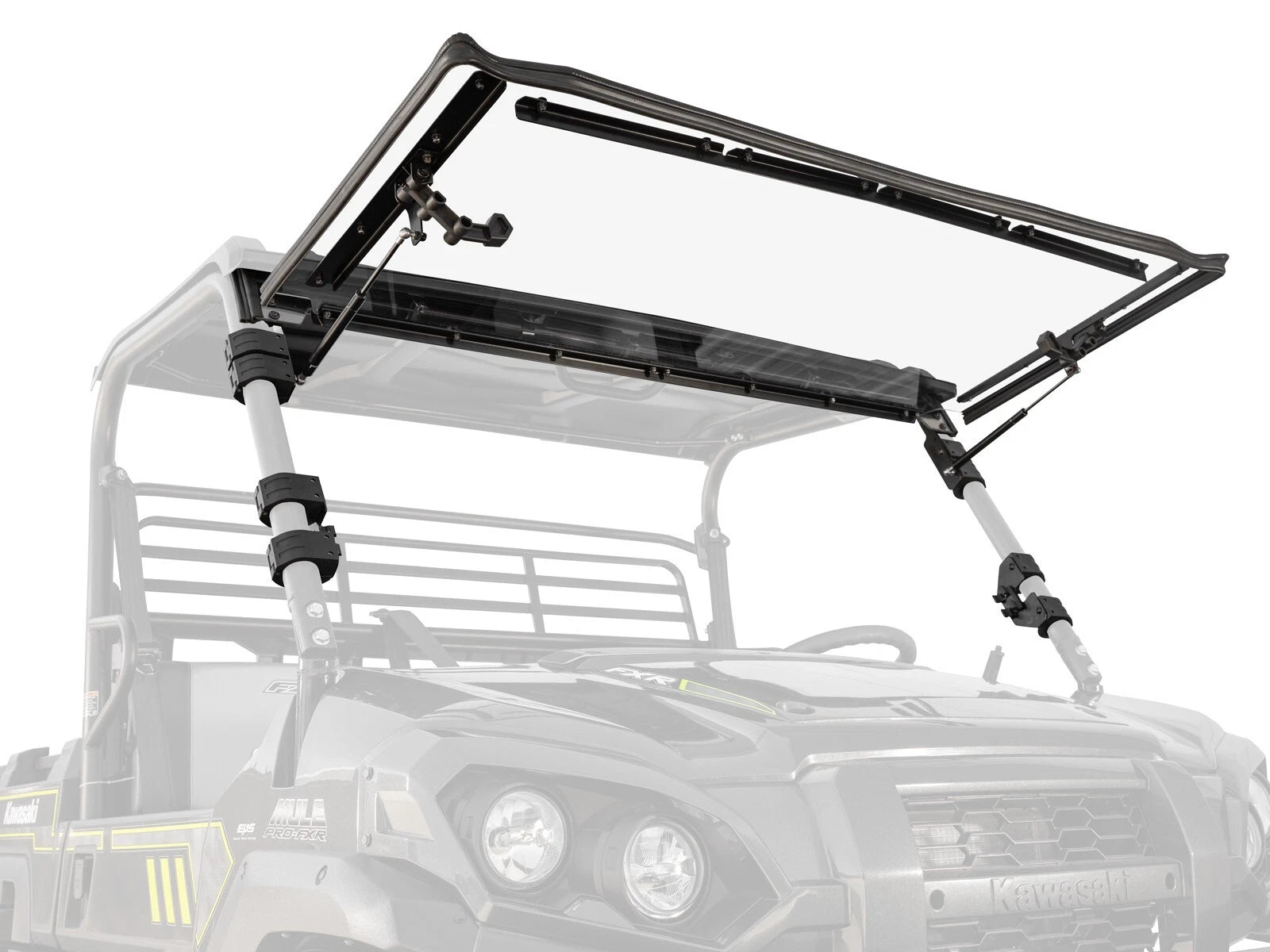 Scratch Resistant Flip Windshield for Kawasaki Mule Pro FXR (2018–2023)