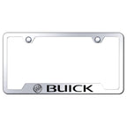 Stainless Steel Cut-Out License Plate Frame - Officially Licensed for Buick