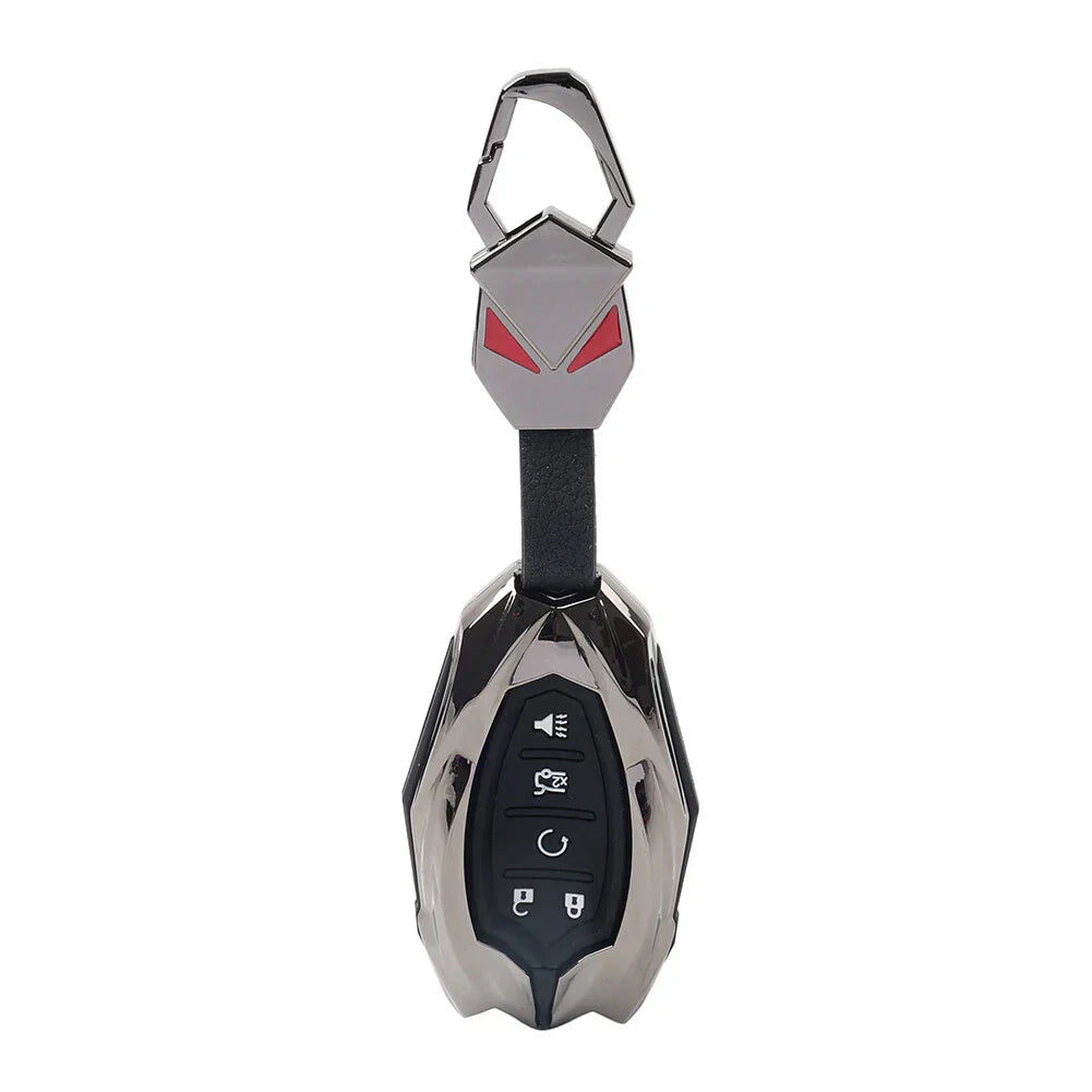 Silicone Black Key Fob Shell Cover for Chevrolet Camaro, Malibu, Cruze (2010-2023)