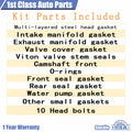 MLS Engine Cylinder Head Gasket Set with 10 Bolts for Pontiac Toyota 1.8L (1999–2005)