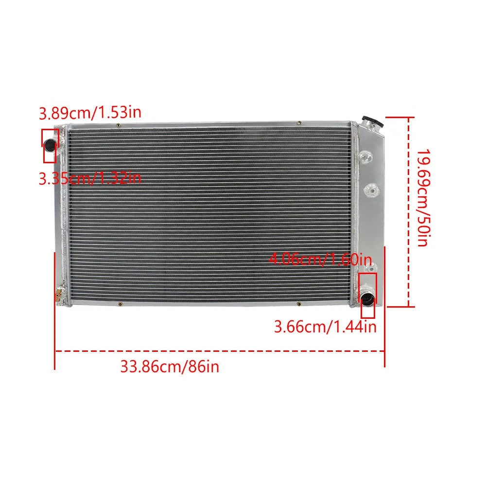 3 Row Aluminum Radiator for Chevy GMC C/K 10 20 30 Suburban Blazer (1973–1991)