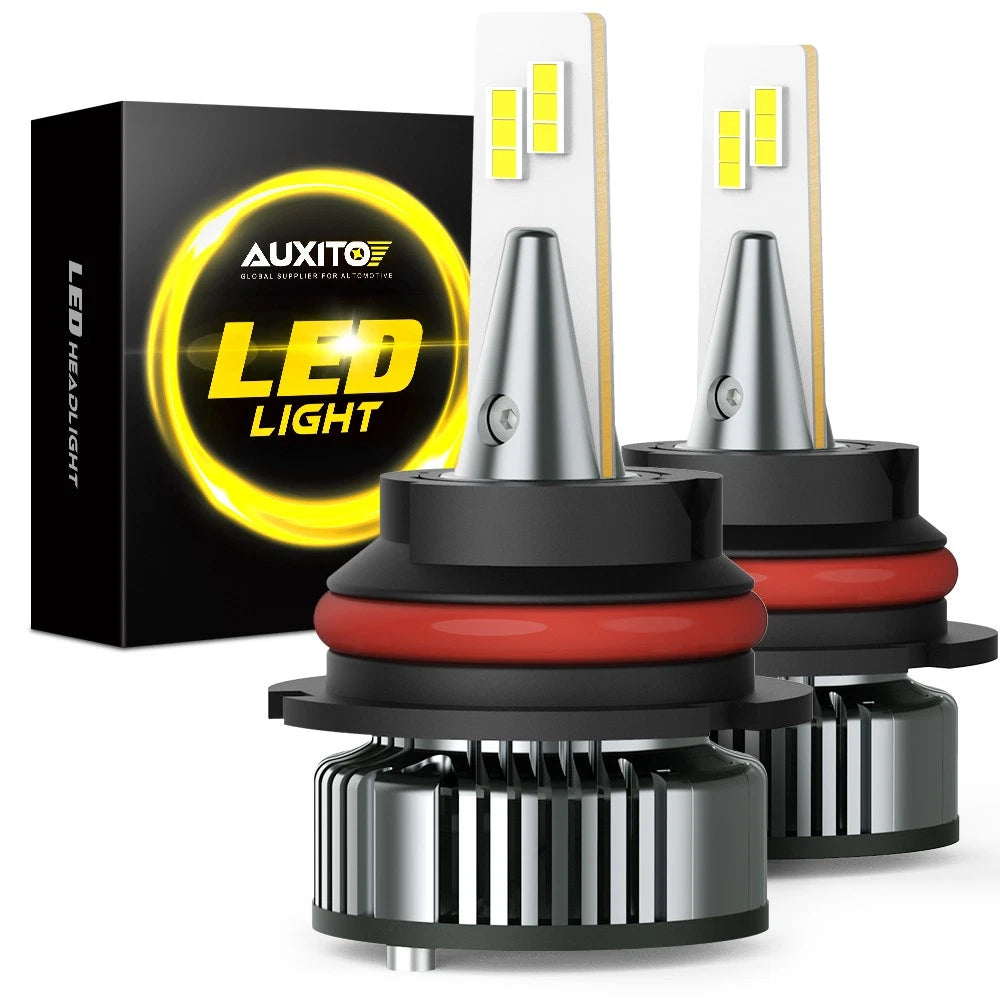 AUXITO 9007 HB5 LED Headlight Bulbs Kit for Car (6500K White)