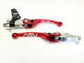 ASV F4 Front Brake Clutch Perch Levers Red Pair for Honda TRX 250EX 250X (2001–2009)