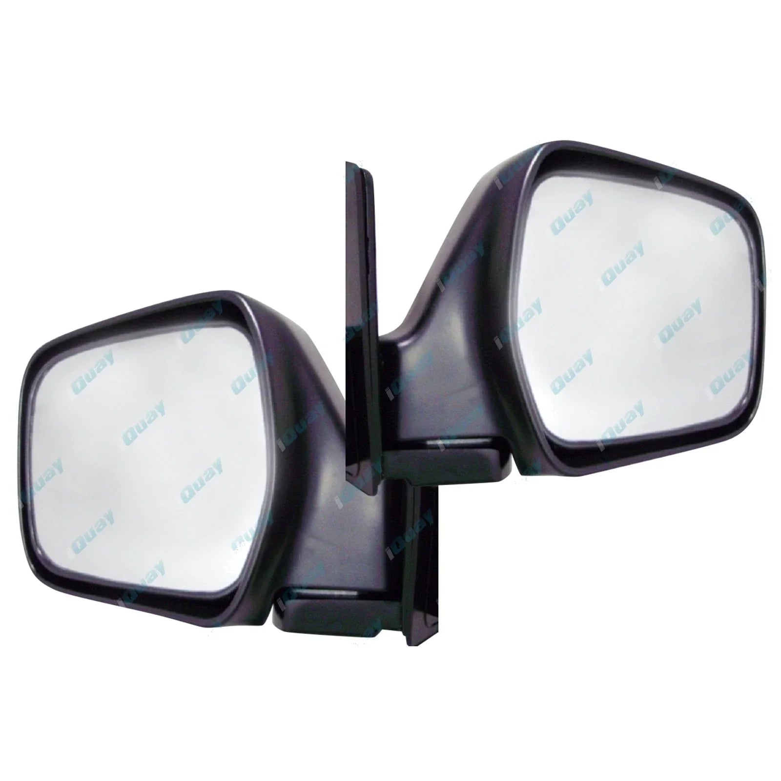 BLACK Electric Door Mirrors 2 x For Toyota Landcruiser 80 Series (1990-1998)