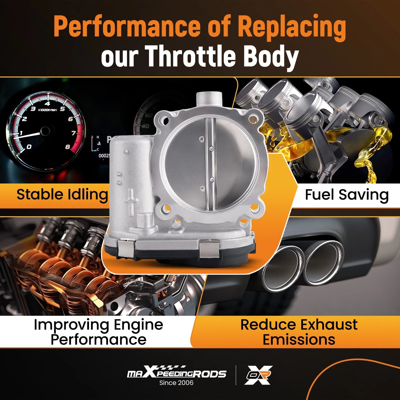 Throttle Body for Chrysler 200/300/Pacifica, Jeep Wrangler JK/Cherokee