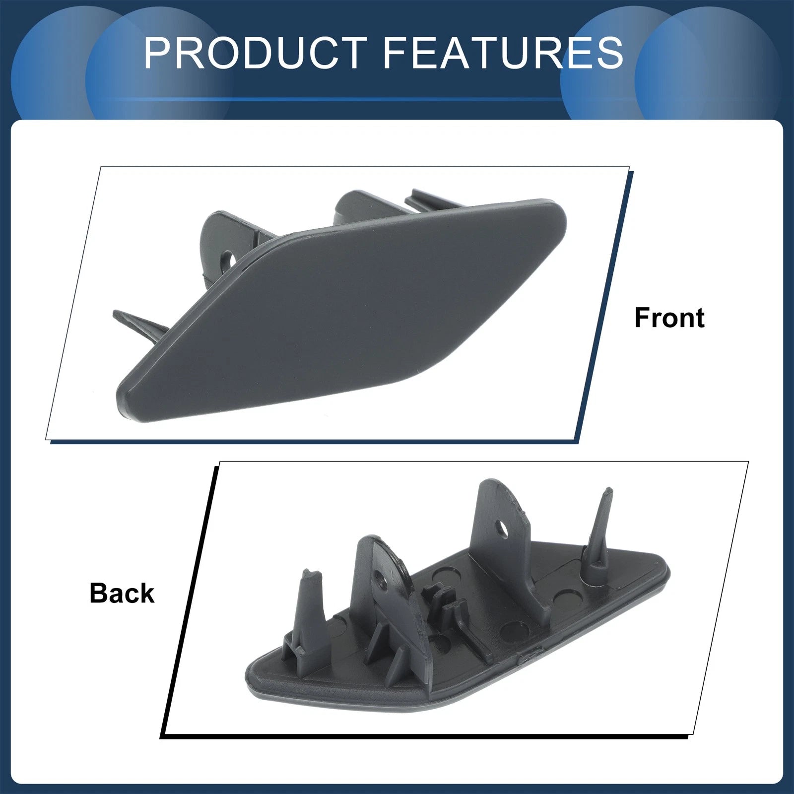Front Left Washer Nozzle Cover Cap for Volkswagen Scirocco (2009–2014)