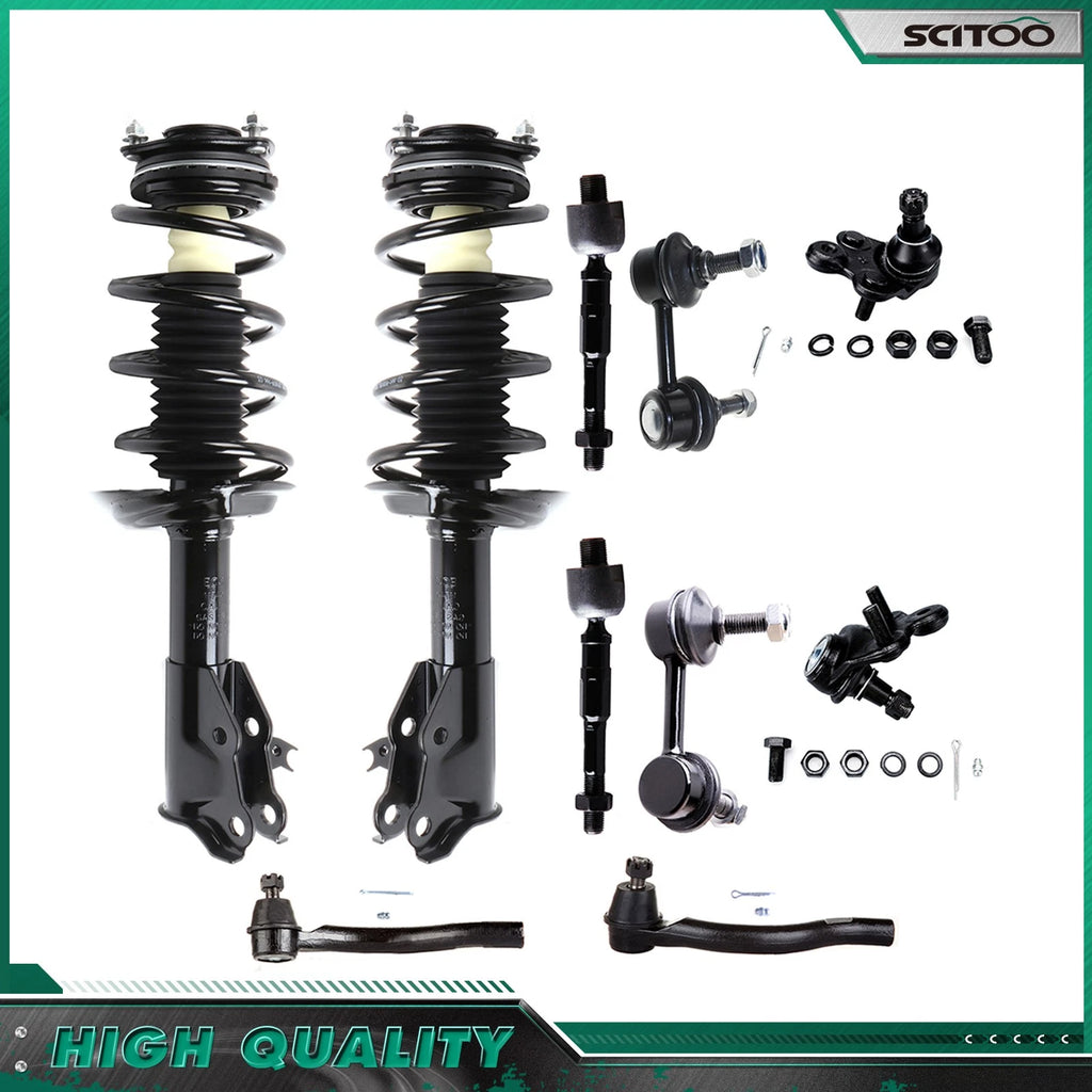 Front Complete Struts Ball Joint Sway Bar Tie Rods for Honda Civic (2006–2011)