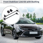 Set of 2 Front Stabilizer Bar Links with Bushings for Toyota Matrix (2003–2014) No.K80230