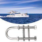 Set of 4 Marine Grade U Bolts M8 for Boats (500 lbs Capacity)