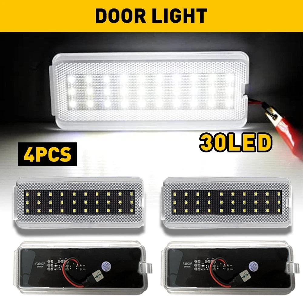 Set of 4 Door Panel Light Reflectors for Ford Super Duty F250 F350 F450 (1999–2007)