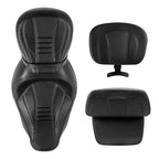Driver Passenger Seat & Backrest Pad for Harley Electra Glide (2014–2023)
