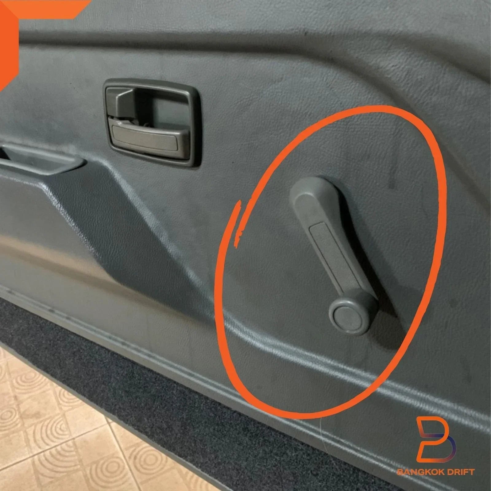 Grey Window Crank Handle Assy for Holden Rodeo KB TF Ute Isuzu Pickup (1980-1995)