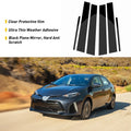 6PCS Black Window Pillar Trim for Honda CR-V (2007–2011)