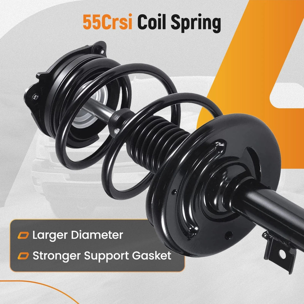 Front Struts w/Coil Spring Sway Bars End Links Kit for Nissan Murano (2009–2014)